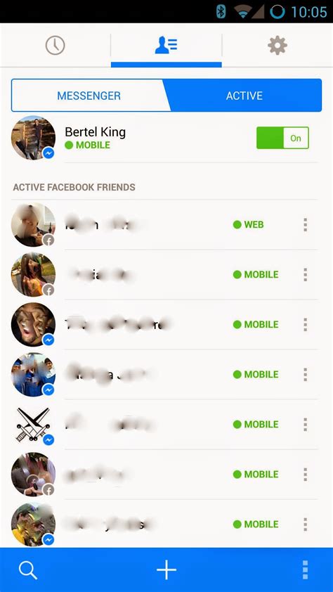 Older versions of Facebook (Android) .